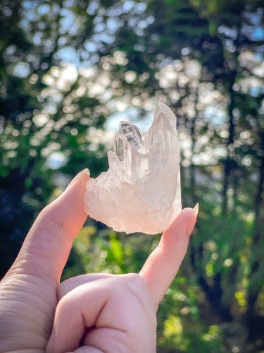Light-Filled Clear Quartz Cluster